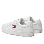 Ανδρικά Δερμάτινα Sneakers Tommy Hilfiger EM0EM01443 YBR Λευκά