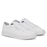 Ανδρικά Δερμάτινα Sneakers Tommy Hilfiger FM0FM05511 YBS Λευκά