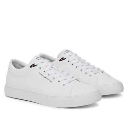 Ανδρικά Δερμάτινα Sneakers Tommy Hilfiger FM0FM05511 YBS Λευκά