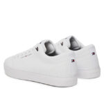 Ανδρικά Δερμάτινα Sneakers Tommy Hilfiger FM0FM05511 YBS Λευκά