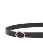 Γυναικεία Δερμάτινη Ζώνη Tommy Hilfiger 2,5cm AW0AW17932 BDS Μαύρη