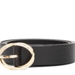 Γυναικεία Δερμάτινη Ζώνη Tommy Hilfiger 2,5cm AW0AW17932 BDS Μαύρη