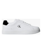 Ανδρικά Δερμάτινα Sneakers Calvin Klein YM0YM01435 01W Λευκά