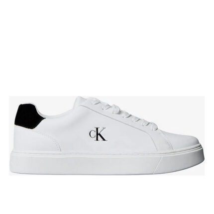 Ανδρικά Δερμάτινα Sneakers Calvin Klein YM0YM01435 01W Λευκά