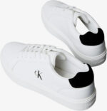 Ανδρικά Δερμάτινα Sneakers Calvin Klein YM0YM01435 01W Λευκά