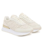 Γυναικεία Δερμάτινα Sneakers Tommy Hilfiger FW0FW09051-YA8 Μπεζ