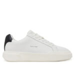 Ανδρικά Δερμάτινα Sneakers Calvin Klein YM0YM01344-01W Λευκά