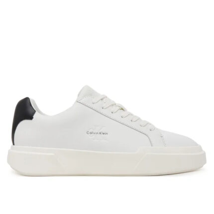 Ανδρικά Δερμάτινα Sneakers Calvin Klein YM0YM01344-01W Λευκά