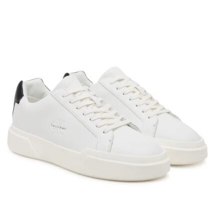 Ανδρικά Δερμάτινα Sneakers Calvin Klein YM0YM01344-01W Λευκά
