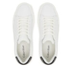 Ανδρικά Δερμάτινα Sneakers Calvin Klein YM0YM01344-01W Λευκά