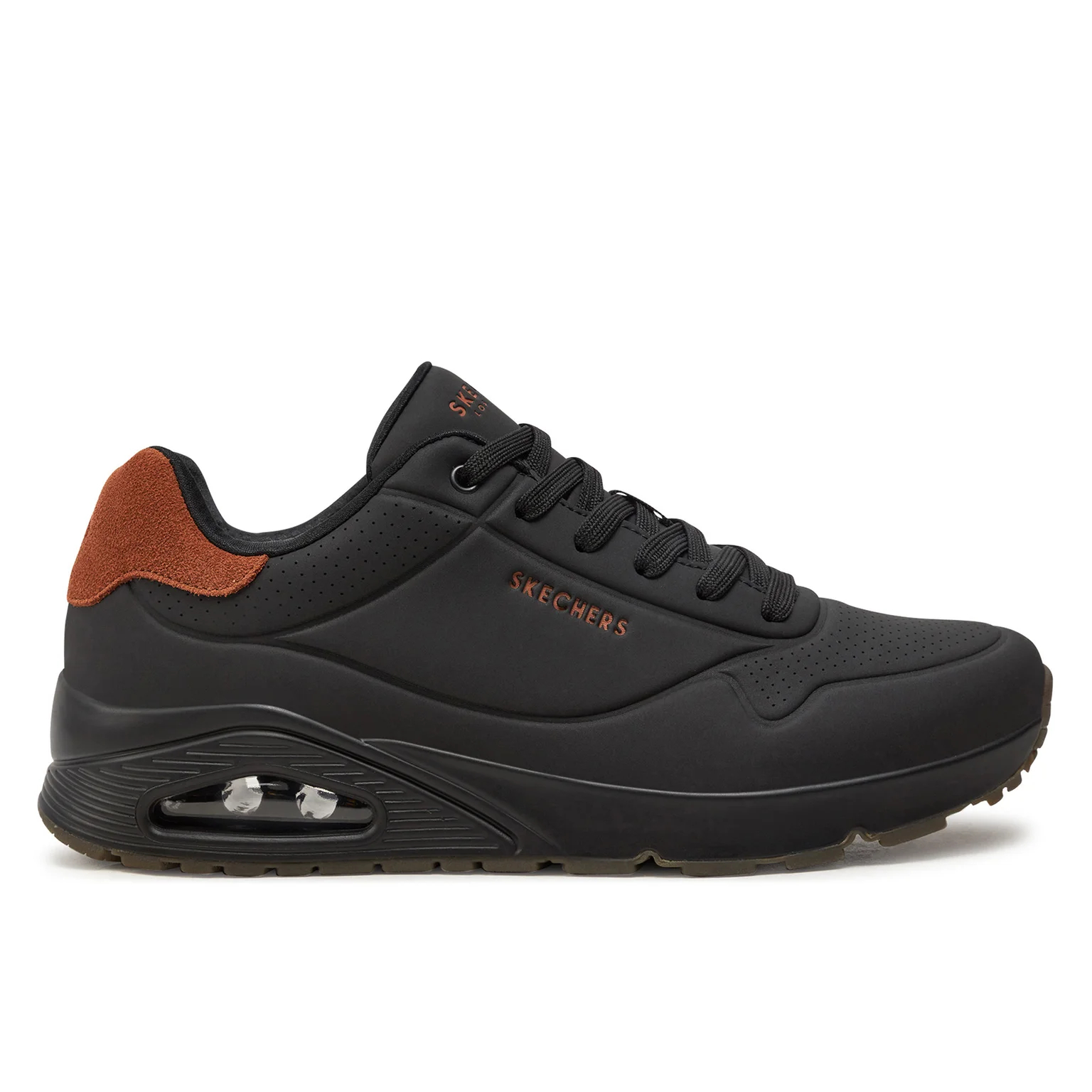 Ανδρικά Ανατομικά Sneakers Skechers Uno 183004/BBK Μαύρα Ανδρικά Ανατομικά Sneakers Skechers Uno 183004/BBK Μαύρα