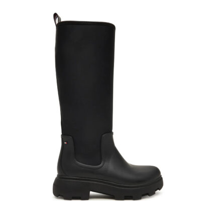 Γυναικείες Γαλότσες Tommy Hilfiger Rainboot Warm Lining FW0FW08973-BDS Μαύρες