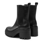 Γυναικεία Δερμάτινα Μποτάκια Calvin Klein YW0YW01547-0GJ Μαύρα