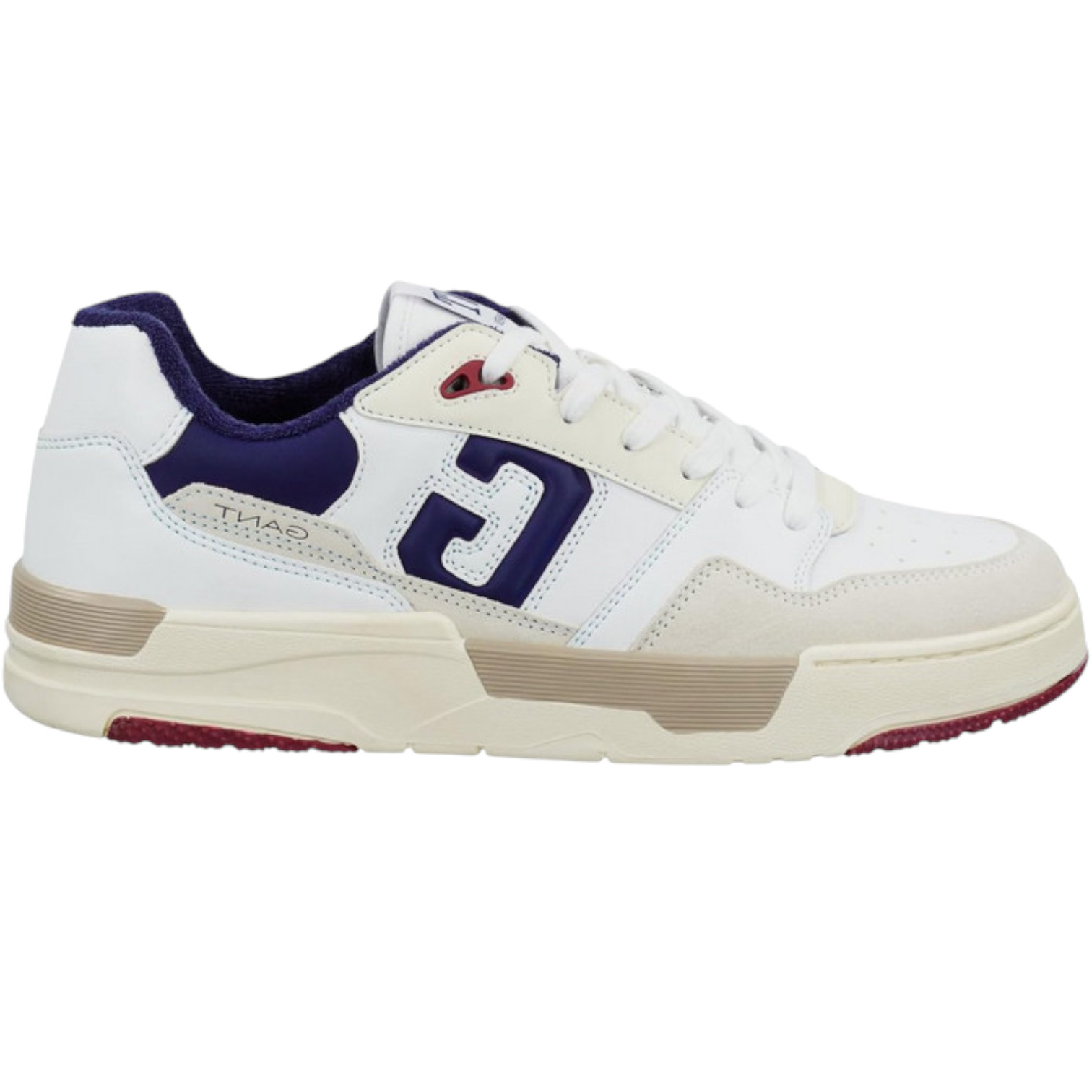 Ανδρικά Δερμάτινα Sneakers Gant Brookpal 31631005-G316 Λευκό-Μπλε Ανδρικά Δερμάτινα Sneakers Gant Brookpal 31631005-G316 Λευκό-Μπλε
