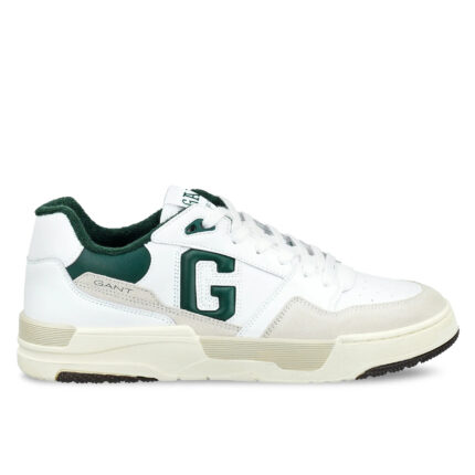 Ανδρικά Δερμάτινα Sneakers Gant Brookpal 31631005-G247 Λευκό-Πράσινο