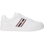 Γυναικεία Δερμάτινα Sneakers Tommy Hilfiger FW0FW09001-YBS Λευκά