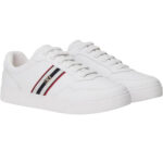 Γυναικεία Δερμάτινα Sneakers Tommy Hilfiger FW0FW09001-YBS Λευκά