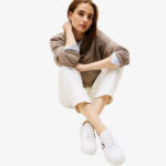 Γυναικεία Δερμάτινα Sneakers Tommy Hilfiger FW0FW09001-YBS Λευκά