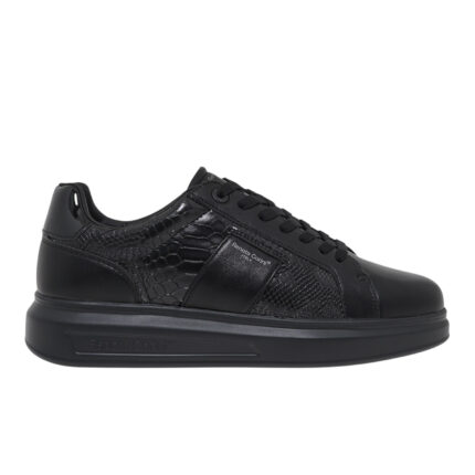 Ανδρικά Sneakers Renato Garini Marcello-630 Μαύρο Φίδι Μαύρο Βερνί V57009633133