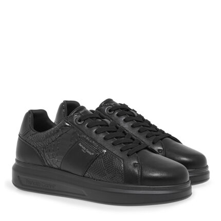 Ανδρικά Sneakers Renato Garini Marcello-630 Μαύρο Φίδι Μαύρο Βερνί V57009633133