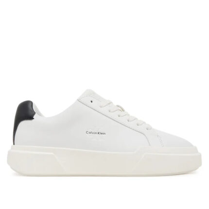 Γυναικεία Δερμάτινα Sneakers Calvin Klein YW0YW01947-01W Λευκά