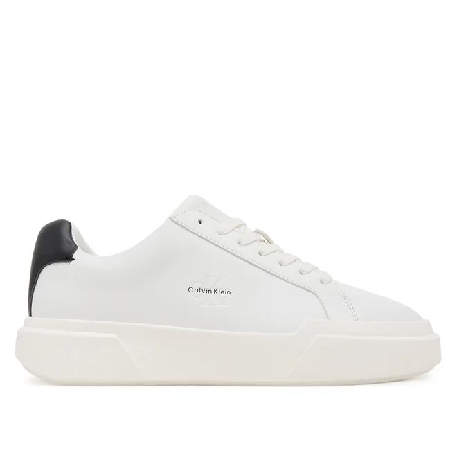 Γυναικεία Δερμάτινα Sneakers Calvin Klein YW0YW01947-01W Λευκά Γυναικεία Δερμάτινα Sneakers Calvin Klein YW0YW01947-01W Λευκά
