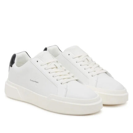 Γυναικεία Δερμάτινα Sneakers Calvin Klein YW0YW01947-01W Λευκά