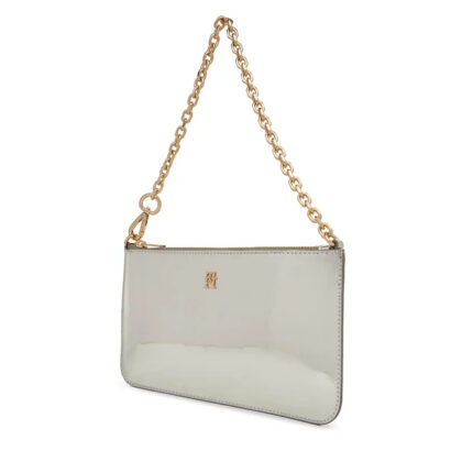 Γυναικεία Τσάντα Ώμου Tommy Hilfiger AW0AW18219-PE6 Ασημί