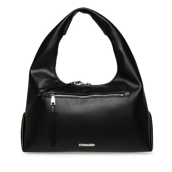 Γυναικεία Τσάντα Ώμου Steve Madden Biva 13002215 Black Silver Γυναικεία Τσάντα Ώμου Steve Madden Biva 13002215 Black Silver