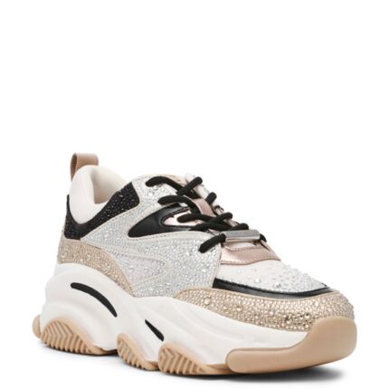 Γυναικεία Sneakers Steve Madden Privy SM19000082-IB1 Ασημί Χρυσό Μαύρο