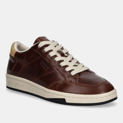 Ανδρικά Δερμάτινα Sneakers Gant Prepus 31631028-G45 Κονιάκ