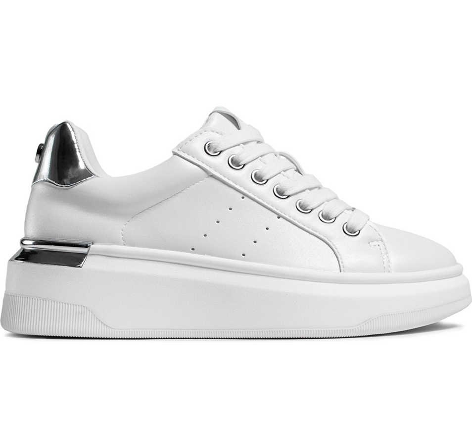 Γυναικεία Sneakers Steve Madden Glacial SM11001470-196 White/Silver Γυναικεία Sneakers Steve Madden Glacial SM11001470-196 White/Silver