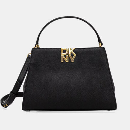 Γυναικεία Δερμάτινη Τσάντα Ώμου DKNY Remy R52D1L92-BGD Μαύρη