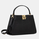 Γυναικεία Δερμάτινη Τσάντα Ώμου DKNY Remy R52D1L92-BGD Μαύρη