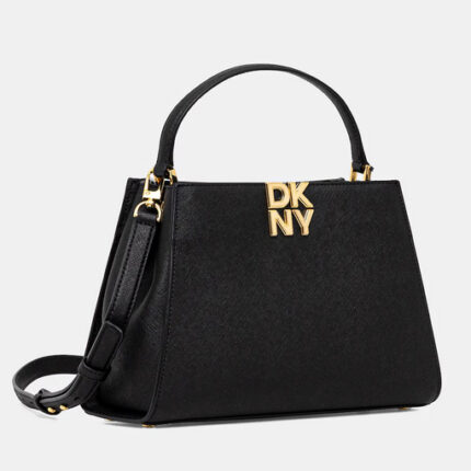 Γυναικεία Δερμάτινη Τσάντα Ώμου DKNY Remy R52D1L92-BGD Μαύρη