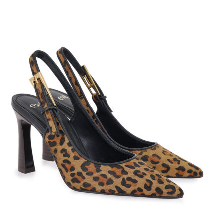 Γυναικείες Γόβες Slingback Exe Toledo-842 V47008415869 Λεοπάρ Πόνυ