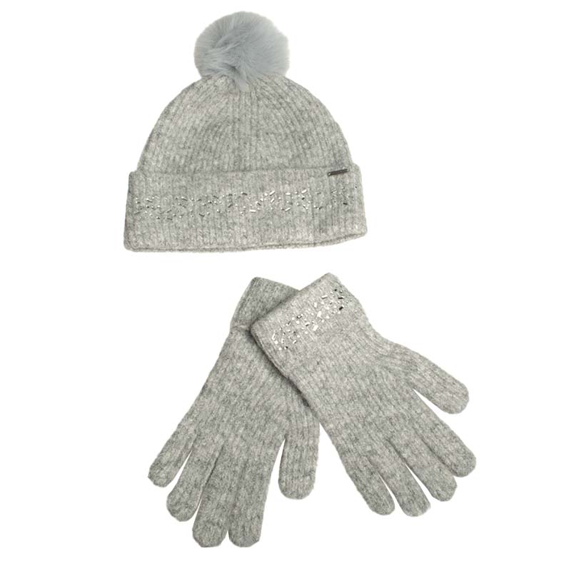 Γυναικείο Σετ Δώρου Σκούφος με Γάντια Ted Baker Keriis 282124-Grey Γυναικείο Σετ Δώρου Σκούφος με Γάντια Ted Baker Keriis 282124-Grey