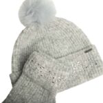 Γυναικείο Σετ Δώρου Σκούφος με Γάντια Ted Baker Keriis 282124-Grey