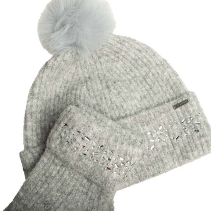 Γυναικείο Σετ Δώρου Σκούφος με Γάντια Ted Baker Keriis 282124-Grey