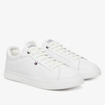Ανδρικά Δερμάτινα Sneakers Tommy Hilfiger FM0FM05678-YBS Λευκά