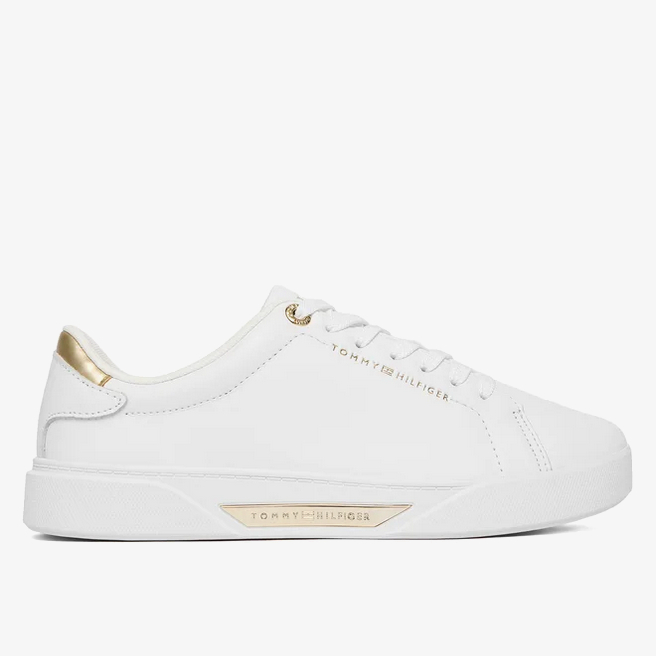 Γυναικεία Δερμάτινα Sneakers Tommy Hilfiger FW0FW09019-YBS Λευκά Γυναικεία Δερμάτινα Sneakers Tommy Hilfiger FW0FW09019-YBS Λευκά