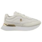 Γυναικεία Δερμάτινα Sneakers Tommy Hilfiger FW0FW09033-0LE Λευκά