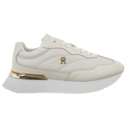 Γυναικεία Δερμάτινα Sneakers Tommy Hilfiger FW0FW09033-0LE Λευκά