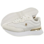 Γυναικεία Δερμάτινα Sneakers Tommy Hilfiger FW0FW09033-0LE Λευκά