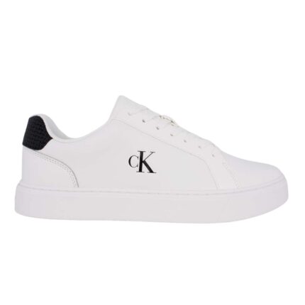 Ανδρικά Δερμάτινα Sneakers Calvin Klein YM0YM01447-01W Λευκά