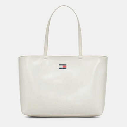 Γυναικεία Τσάντα Ώμου Tommy Hilfiger AW0AW18069-YBI Κρεμ