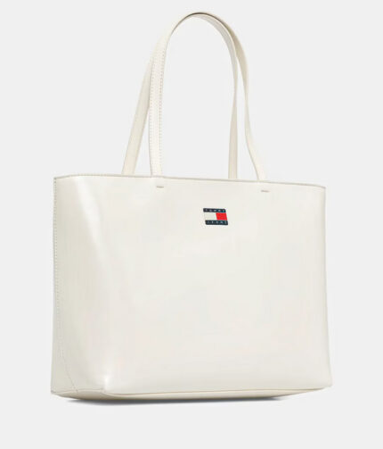 Γυναικεία Τσάντα Ώμου Tommy Hilfiger AW0AW18069-YBI Κρεμ