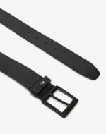 Ανδρική Δερμάτινη Ζώνη Tommy Hilfiger 3.5cm AM0AM13014-BDS Μαύρη