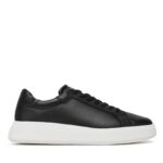 Ανδρικά Δερμάτινα Sneakers Calvin Klein HM0HM01016-BEH Μαύρα