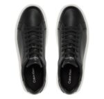 Ανδρικά Δερμάτινα Sneakers Calvin Klein HM0HM01016-BEH Μαύρα
